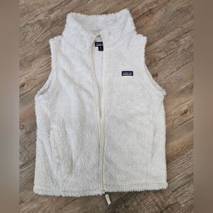 Patagonia White Fleece Vest